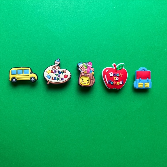 Back to School Crocs Shoe Charms Set of 14 - jibbitz Charms Graduation - Picture 4 of 7